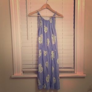 Blue, flowered Sun Dress